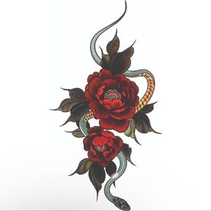 Waterproof temporary tattoo long lasting without peeling